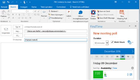 datumprikker via outlook|Datumplanner in Outlook